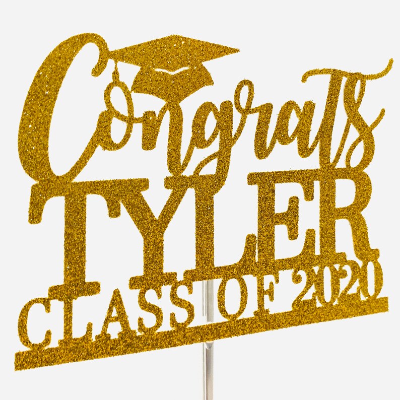 Download 2021 personalized grad glitter cake topper 2021 graduation ...