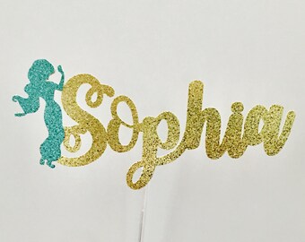 Personalize princess name cake topper, Customized name cake  topper, Name cake topper, custom name cake topper, princess cake topper