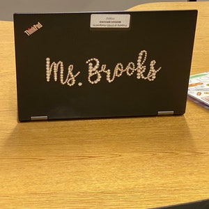 Rhinestone Name Sticker/Decal