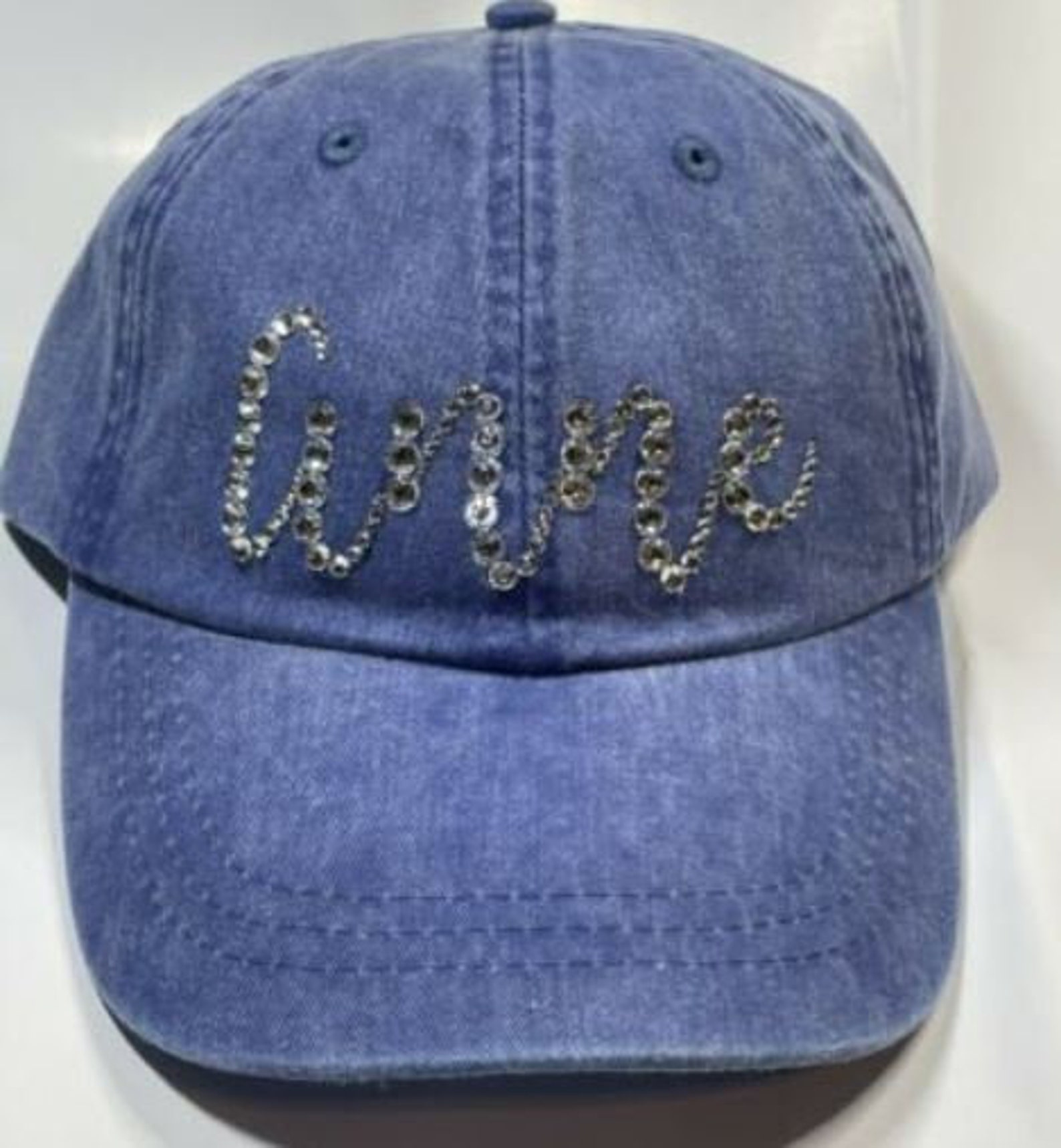 Rhinestone Hat Baseball Cap Custom Made Handmade Bling/glam Etsy