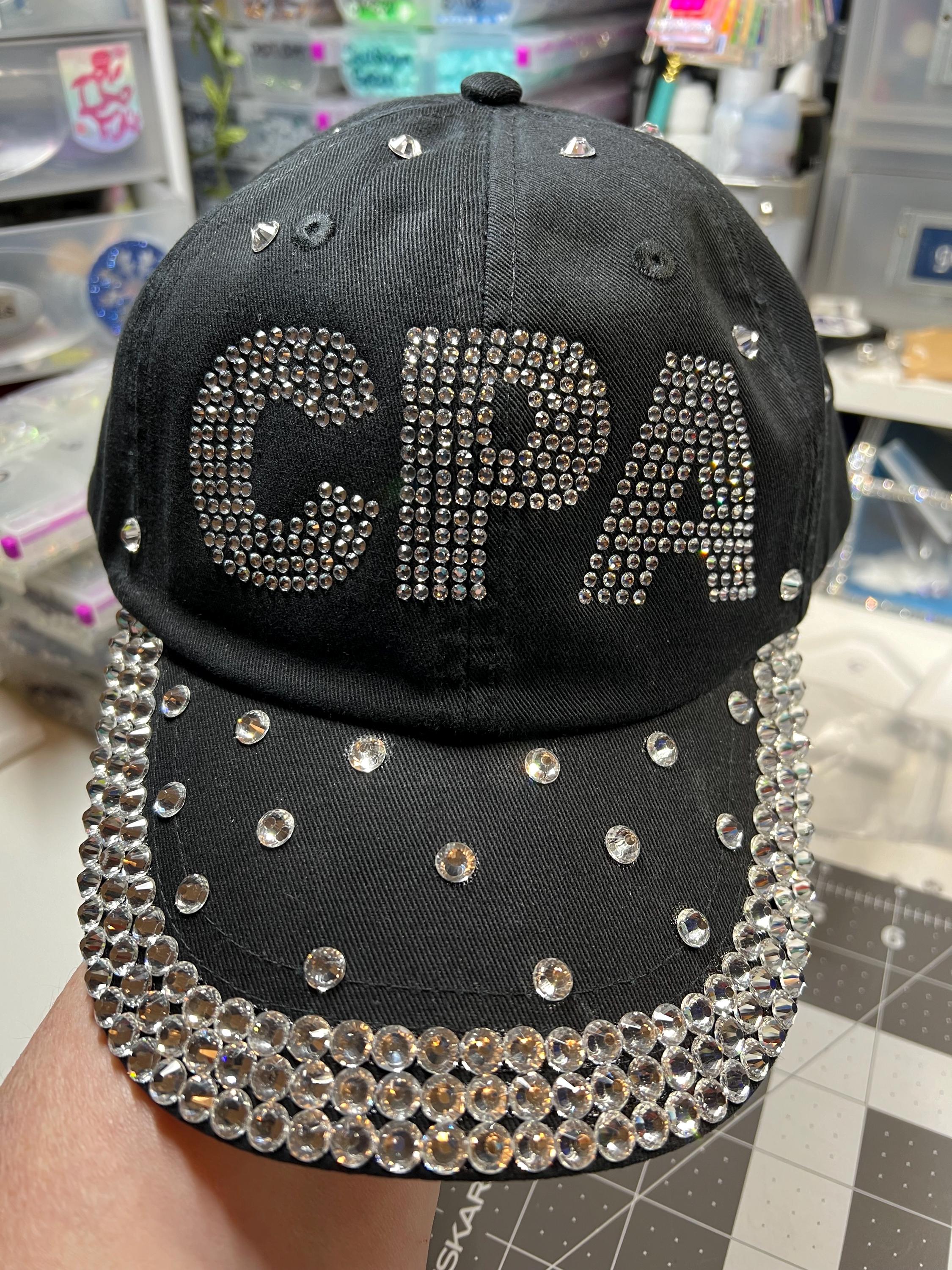 Rhinestone Hat Baseball Cap Custom Made Handmade Bling/glam  display picture 2