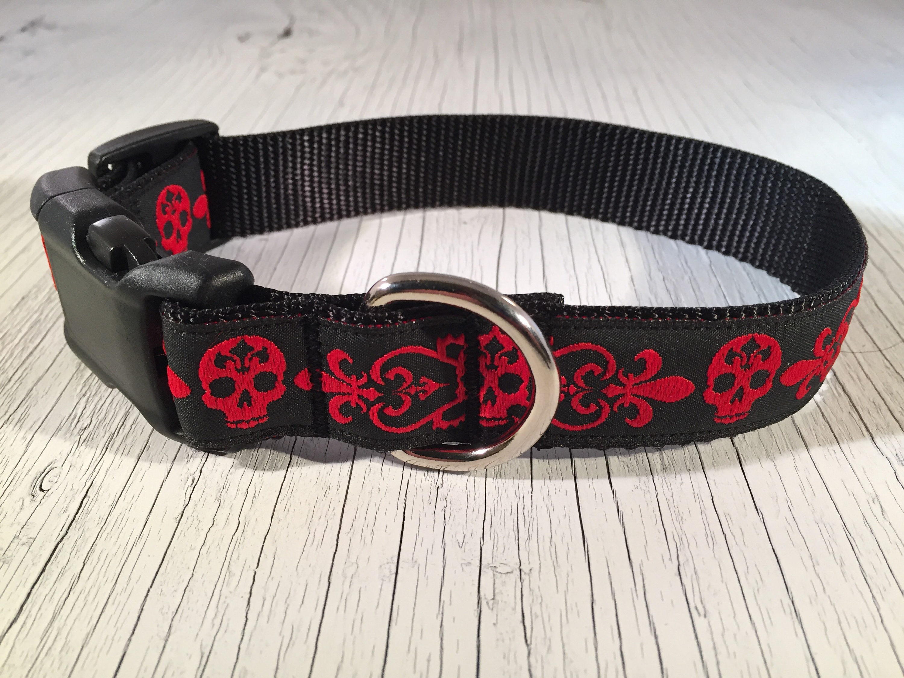 skull dog collar