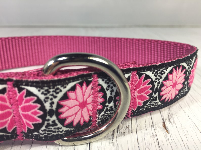 Pink Pinwheel Daisies Dog Collar Etsy