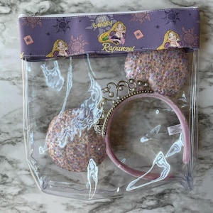 Disney Princess, Rapunzel, Tangled Travel bag, Disneyland bag, vinyl bag, disney bag 311