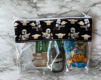 Grogu, Baby Yoda, The Mandolorian, The Child, Yoda, Travel bag, Disneyland bag, vinyl bag, disney bag, snack bag, 310