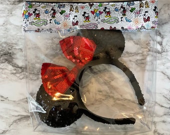 Disney Castle, Disney park, Disney World, Travel bag, Disneyland bag, vinyl bag, disney bag, ear bag, 230