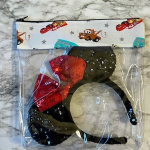 Cars, Lightening McQueen, Mater, Travel bag, Disneyland bag, vinyl bag, disney bag, 206