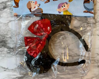 Blancanieves y los 7 enanitos, Tontín, feliz, doctor, tímido, estornudo, gruñón, somnoliento, princesa Disney, bolsa de viaje, bolsa de vinilo, bolsa Disney, 232