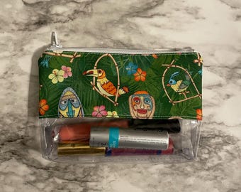 Tiki Room, Dole whip, parrot, disney park, disney ride, Disney world, Travel bag, Disneyland bag, vinyl bag, disney bag, 324
