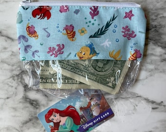 Ariel sidekicks Bag, Flounder, Sebastian, Little Mermaid. Disney Princess, Disneyland bag, vinyl bag, disney bag, mermaid, princess 284