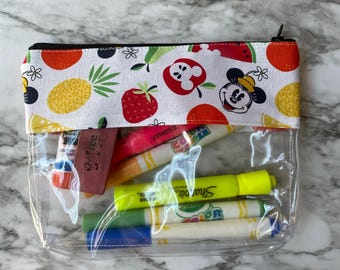 Minnie Mouse, Travel bag, Disneyland bag, vinyl bag, disney bag, Minnie bag 298