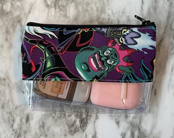 Villanos de Disney, Cruella, Úrsula, Jafar, Hades, Reina Malvada, Scar, Maléfica, Bolsa de viaje, Bolsa Disneyland, Bolsa de vinilo, Bolsa Disney, 94