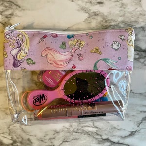 Disney Princess, Travel bag, Disneyland bag, vinyl bag, disney bag, Belle bag, Aurora bag, Ariel bag, Tiana, Rapunzel 218