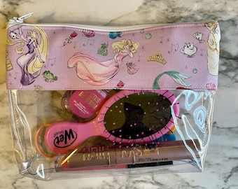 Princesa Disney, bolso de viaje, bolso de Disneyland, bolso de vinilo, bolso Disney, bolso de Bella, bolso de Aurora, bolso de Ariel, Tiana, Rapunzel 218