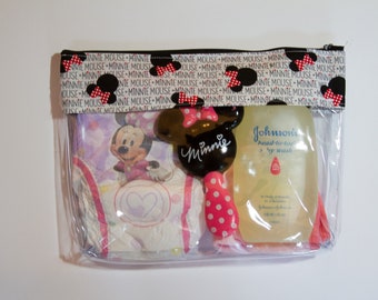 Minnie Mouse, Travel bag, Disneyland bag, vinyl bag, disney bag, Minnie bag 10