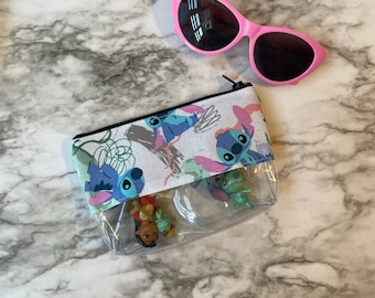 Lilo & Stitch bag, pineapples, Hawaii, Travel bag, Disneyland bag, vinyl bag, disney bag, coin bag, rainbow, Hawaii 246