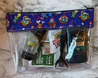 90's Disney, Ducktales, Rescue rangers, Gummibears, Darkwing duck, Travel bag, Disneyland bag, vinyl bag, disney bag, 263