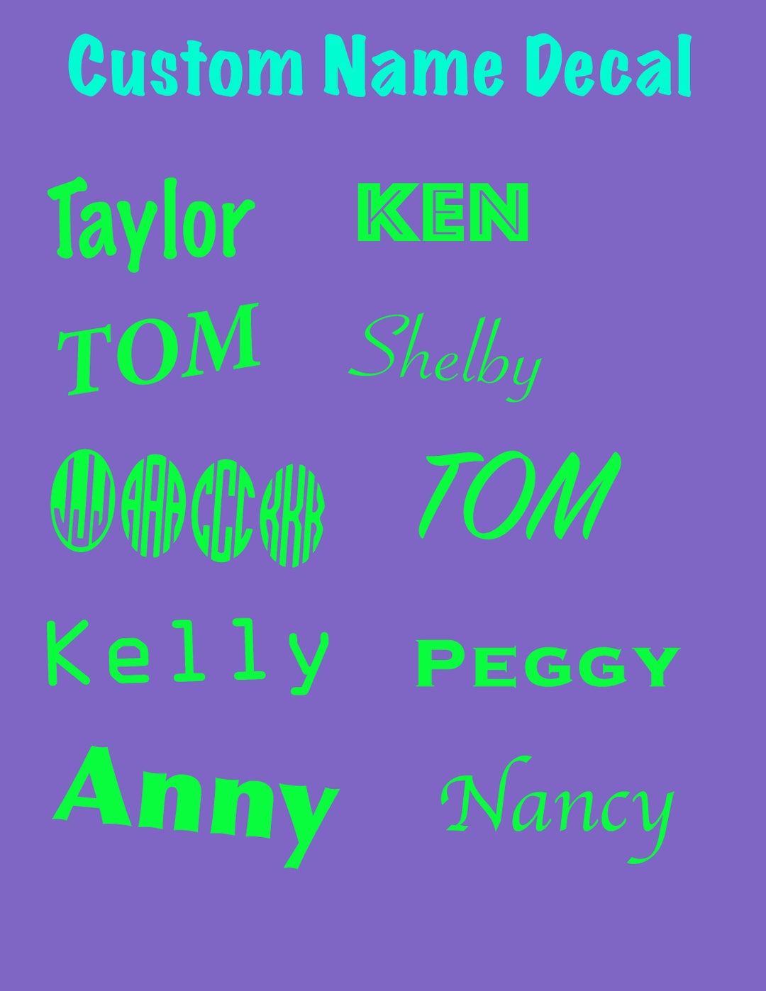 Vinyl Name Decals Decal Tumbler Decal Laptop Decal Etsy