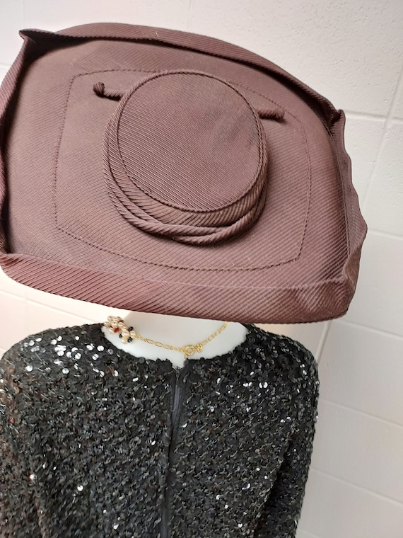 1940s Designer Robert Dudley Rectangular Brown Co… - image 1