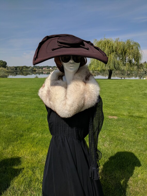 1940s Designer Robert Dudley Rectangular Brown Co… - image 4