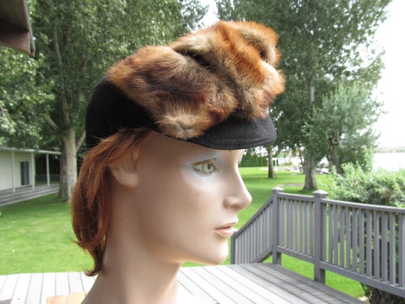 1930s Red Fox Hat