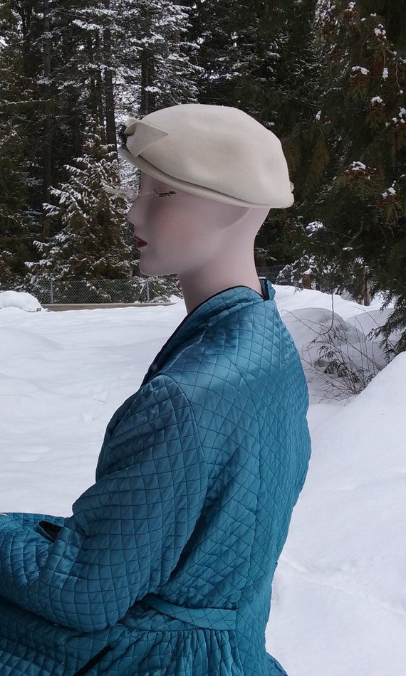 1960s Oversized Wool Beret