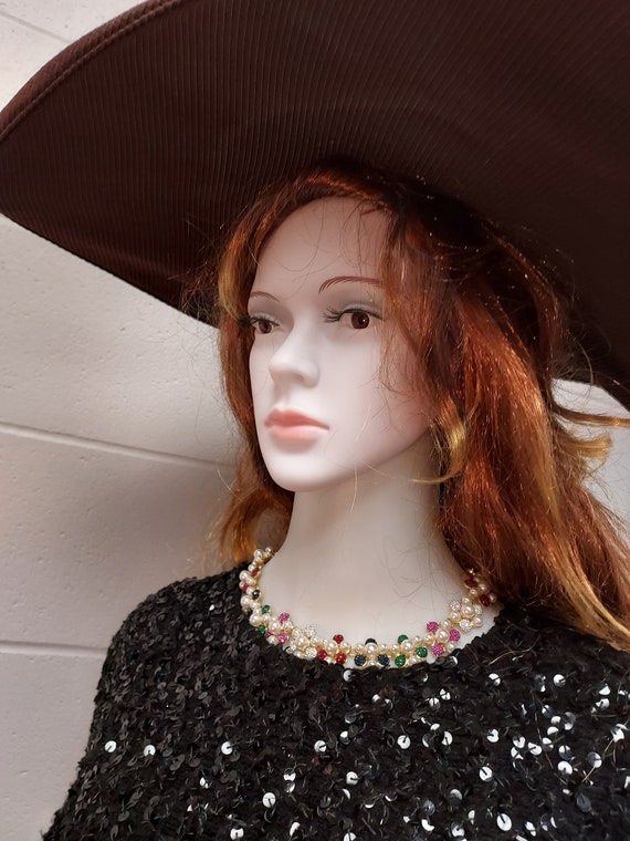 1940s Designer Robert Dudley Rectangular Brown Co… - image 2