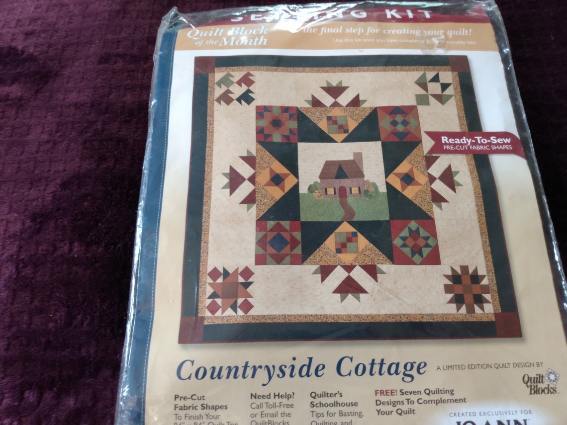 Joann Block of the Month Setting Kit Countryside Cottage Etsy