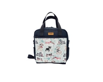 Canvas / 3-Wege-Rucksack mit kleinem Hundemuster