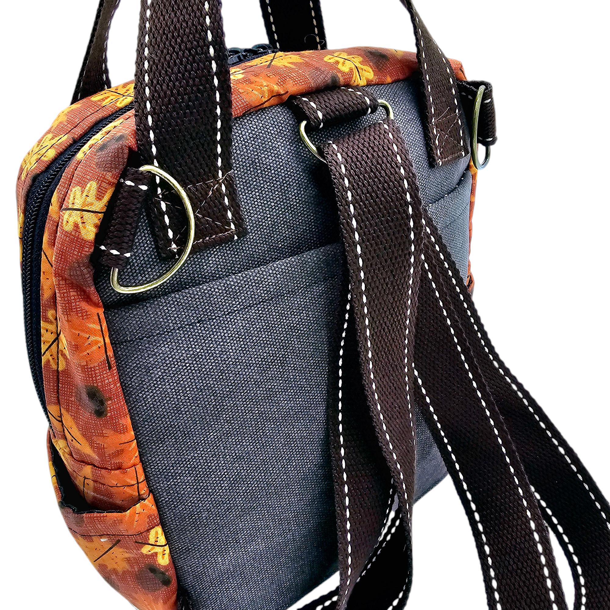 Fallseason/puffy Front Pocket/ 3-way Convertible Backpack - Etsy