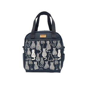 Flat zipper front/animal patterns/3-way convertible backpack