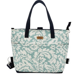 Geteilt / 3-fach Cabrio / Canvastasche / Umhängetasche / Handtasche / Rucksack