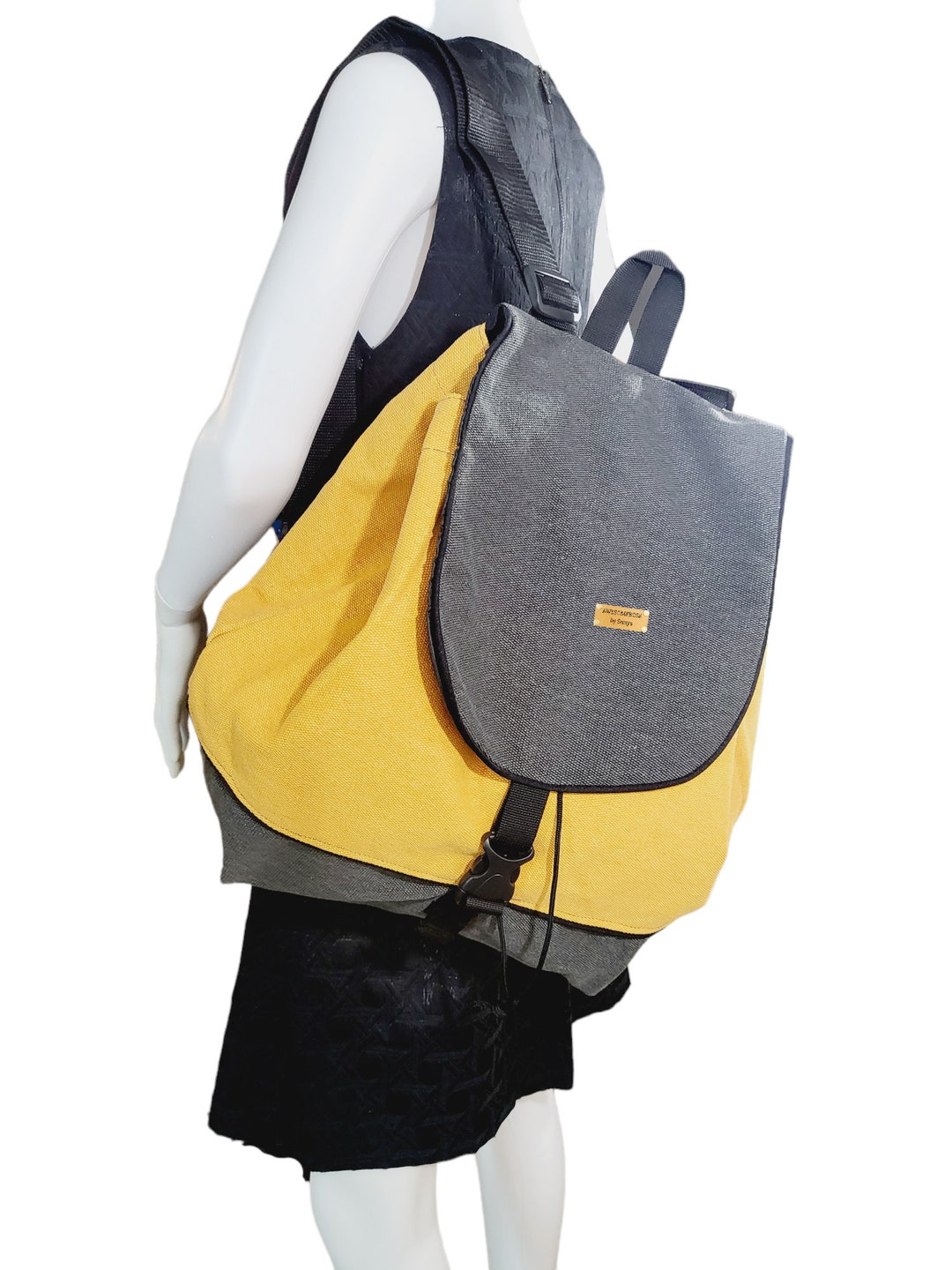 Huge Drawstring/canvas Backpack - Etsy