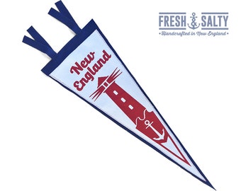 NEW ENGLAND LIGHTHOUSE pennant