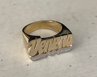 Personalized Name Ring in Sterling Silver