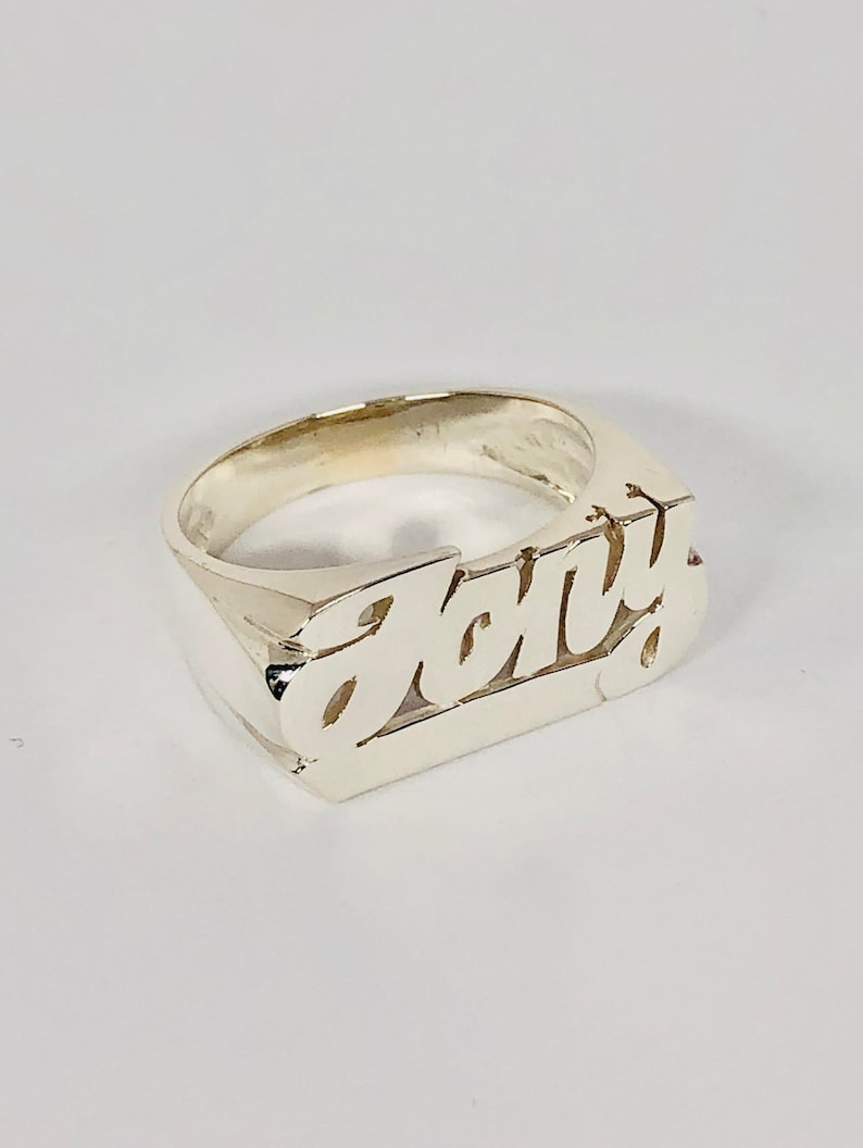 Personalized Name Ring with Sterling Silver Special Name