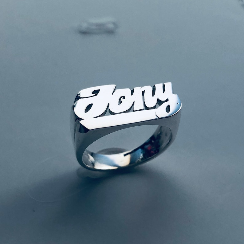 Personalized Name Ring with Sterling Silver Special Name