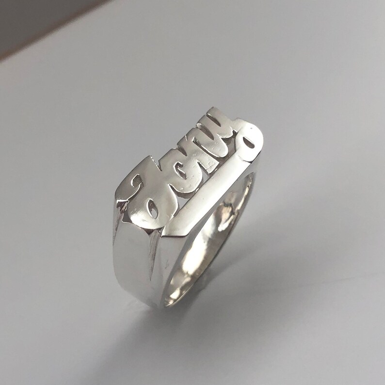 Personalized Name Ring with Sterling Silver Special Name