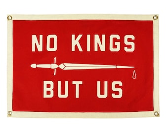 No Kings But Us Camp Flag • United By Blue x True Hand Society x Oxford Pennant Original