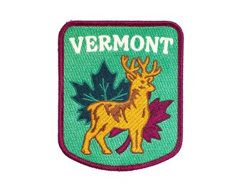 Geborduurde Vermont-patch