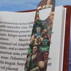 エムリッチ・ヴォルカリン ドラゴンエイジ ブックマーク、ファンタジーテーマのブックマーク、読書愛好家へのギフト 読書アクセサリー メイジブックマーク モーンウォッチャー