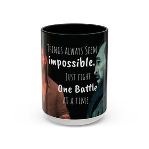 Varric Impossible Quote Unique Accent Coffee Mug for Dragon Age Lovers, Veilguard Varric Perfect Gift for Gamer, Gift Idea for Encouragement
