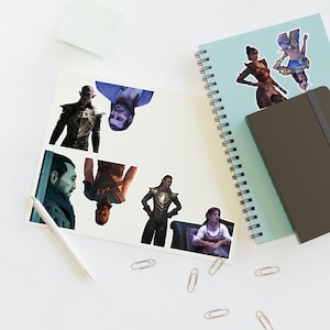 Dragon Age Old Friends New Look Sticker Sheets 8 Stickers Set Solas Dread Wolf Varric Dorian Isabela Morrigan Lace Harding Dragon Age gift