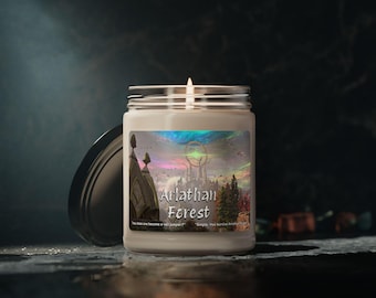 Arlathan Forest -  Dragon Age Gift Idea Home Décor Eco-Friendly Candle Relaxation Essential evergreen woods scented veilguard gift bellara