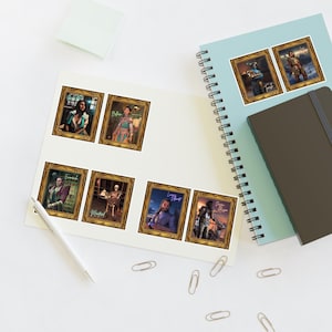 Framed Friends Dragon Age Veilguard Sticker Sheets 8 Stickers Set Solas Dread Wolf Varric Dorian Isabela Morrigan Harding Dragon Age gift