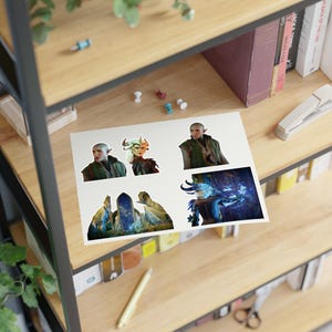Dread Wolf Solas Mythal Flemeth Sticker Sheets Dragon Age Stickers Set