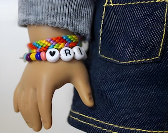 Benutzerdefinierte 18-Zoll-Puppen Perlenarmbänder - VSCO Armbänder für 18-Zoll-Puppen