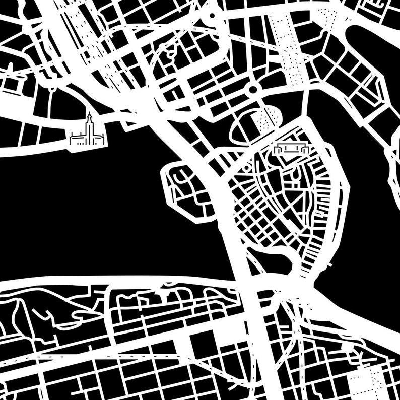 Paper cut map Stockholm 1212 In. Paper Art IDEAL GIFTS image 2