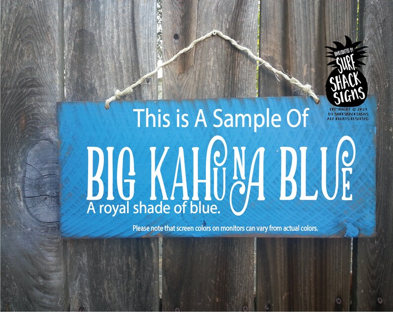 this is a sample of big kahuna blue a royal shade of blue