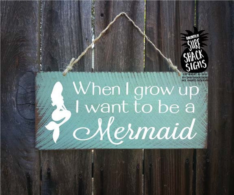 Mermaid Mermaid Wall Decor Mermaid Sign Mermaid Decor Be a - Etsy